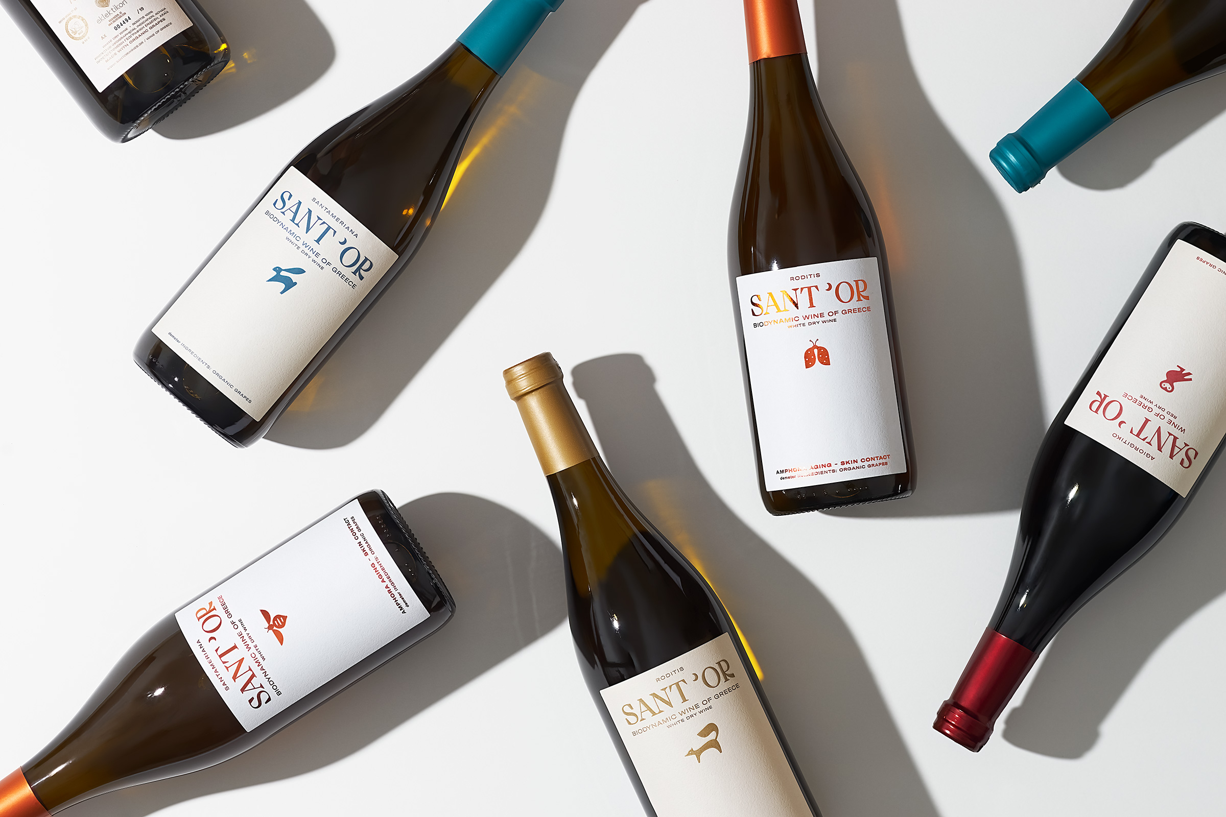 Santor Wines Packaging Concept Scatter kommigraphics