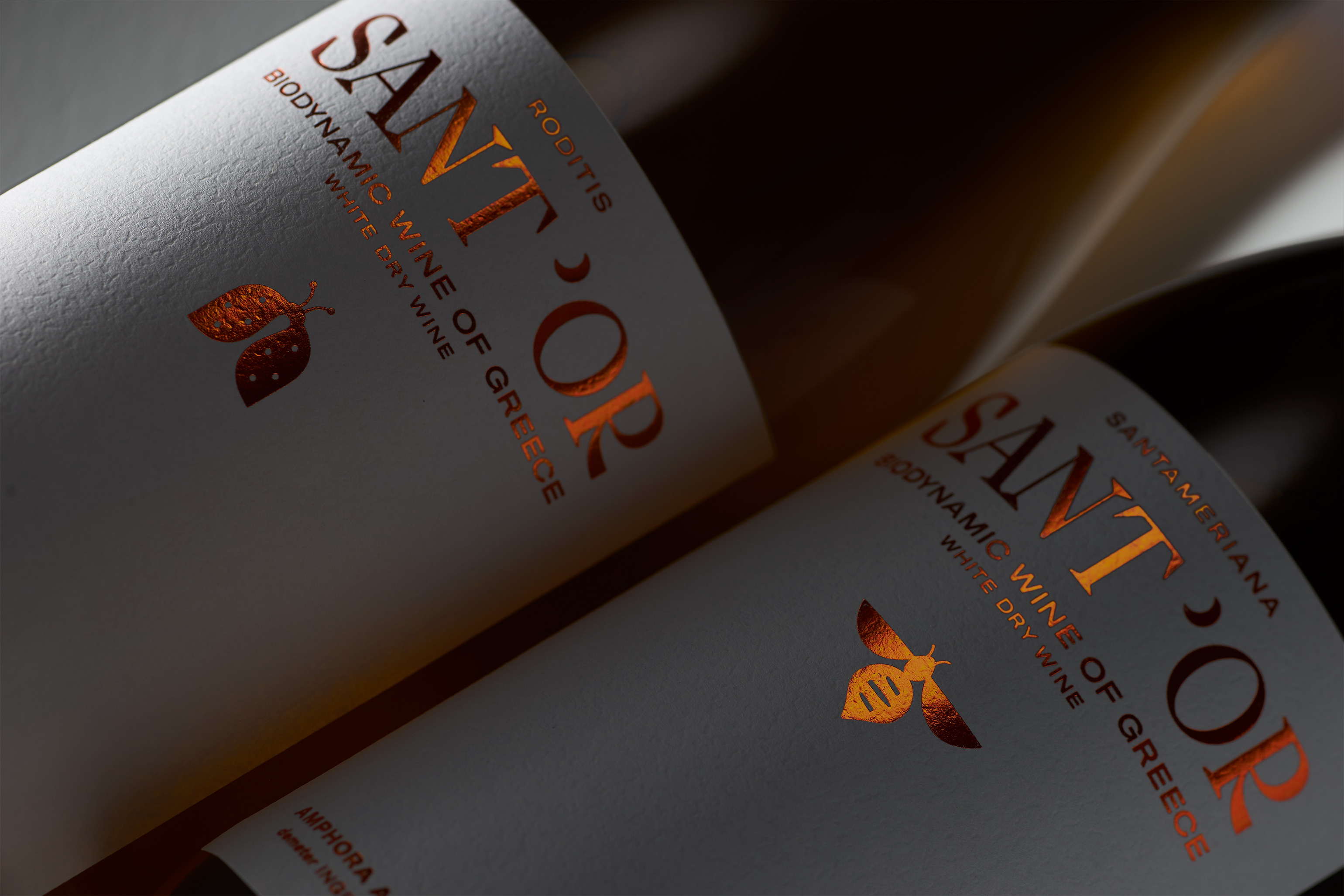 Santor Wines Packaging Macro kommigraphics