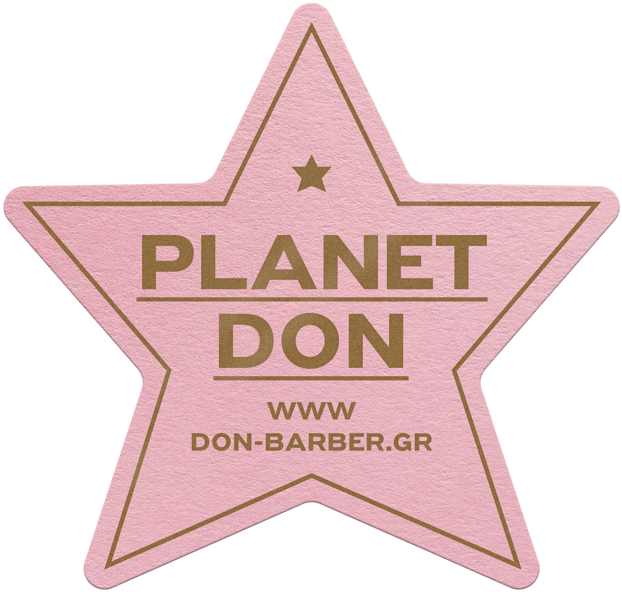 don barber branding star sticker kommigraphics