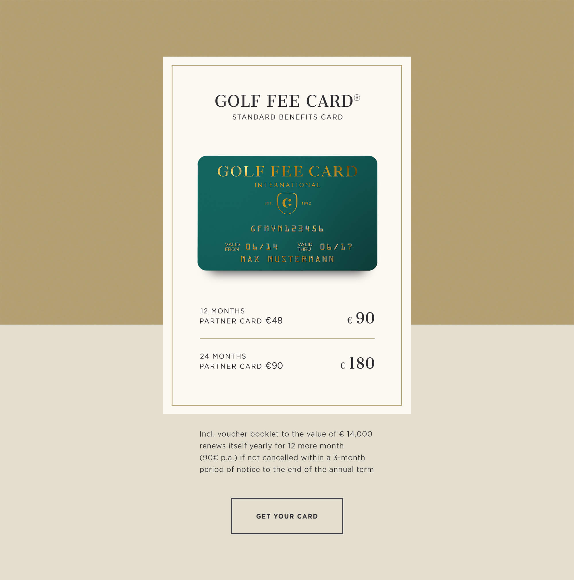 golf fee card digital design choose card kommigraphics