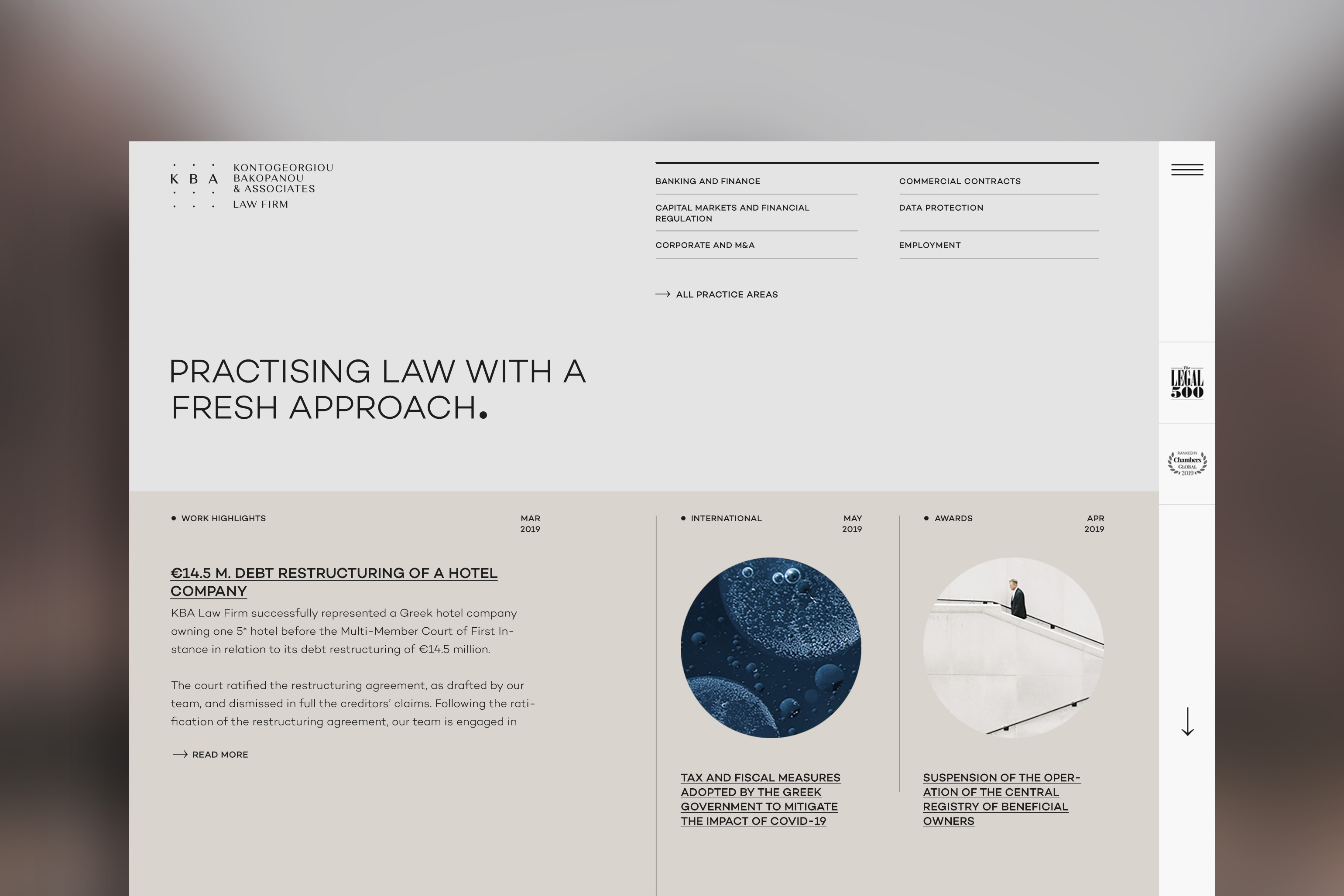kba law firm digital homepage kommigraphics