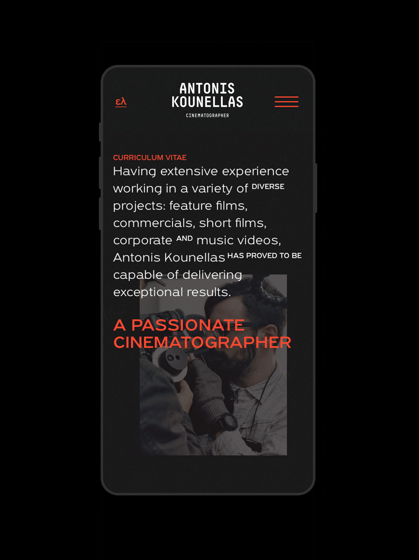 kounellas website design mobile 2 responsive kommigraphics