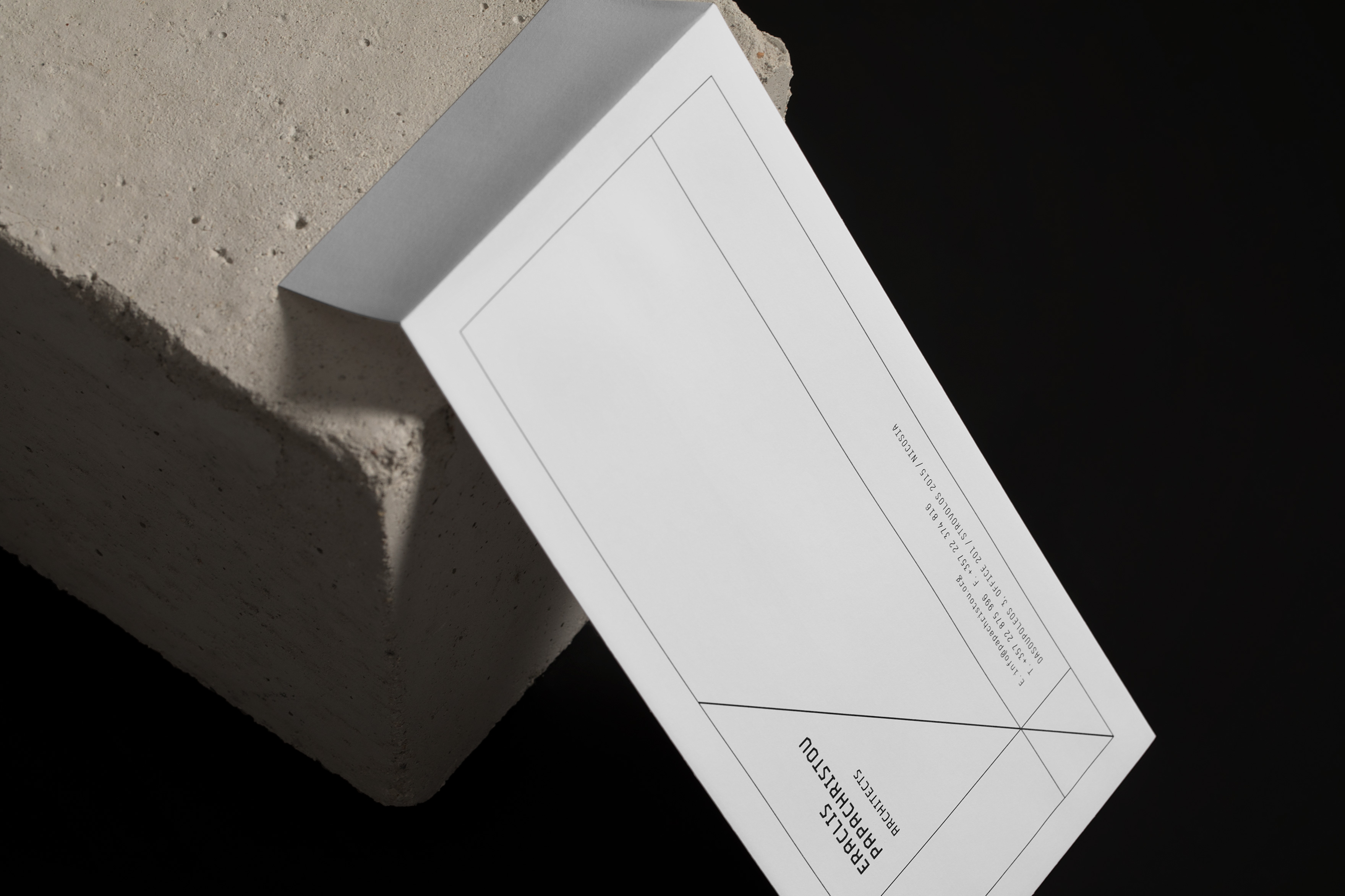 papachristou branding envelope details kommigraphics