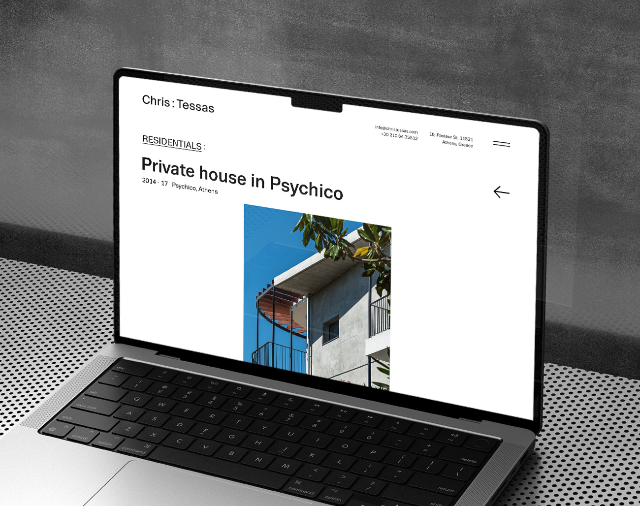 tessas architects website design thumb kommigraphics