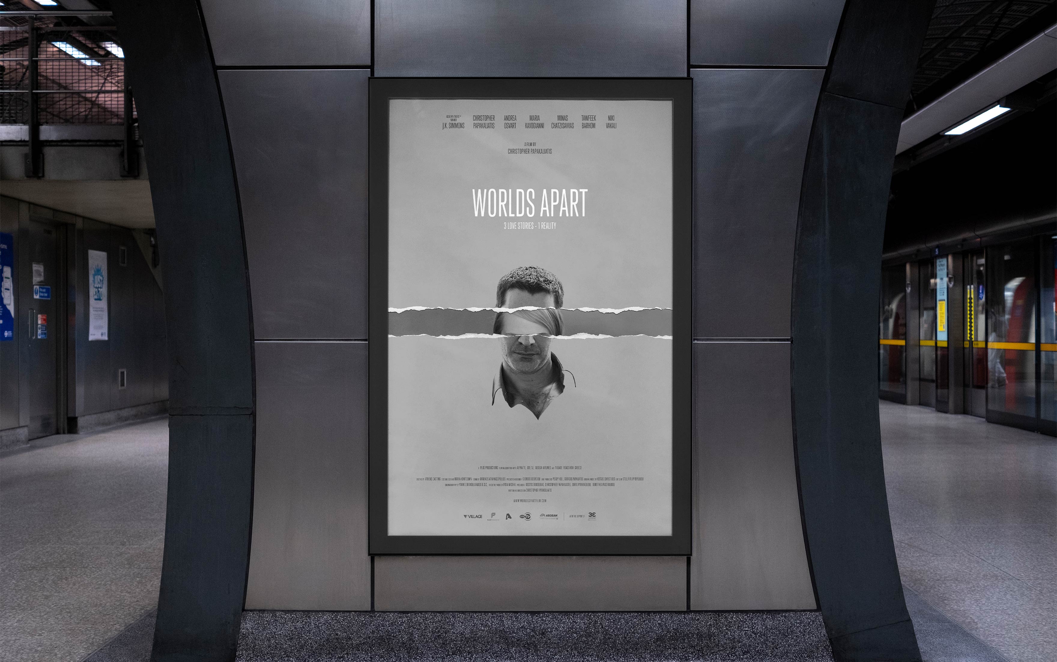 worlds apart film branding posters loseft chapter train station kommigraphics