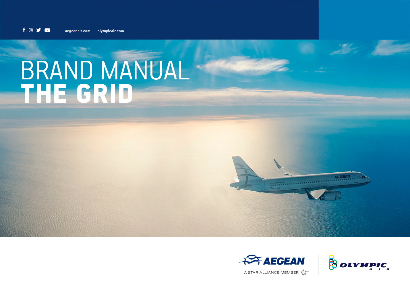 aegean air branding brand manual kommigraphics