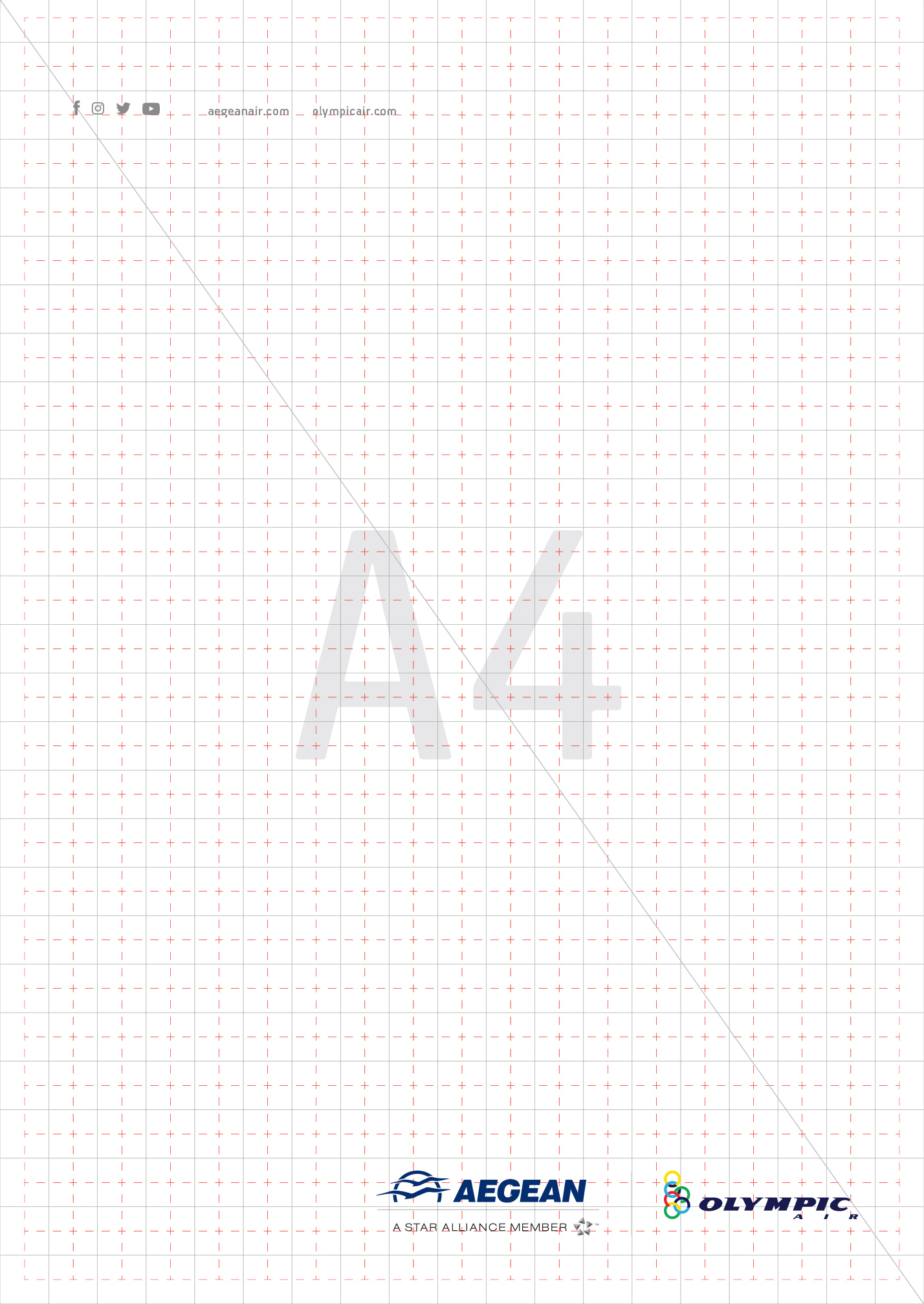 aegean air branding group print ad grid kommigraphics