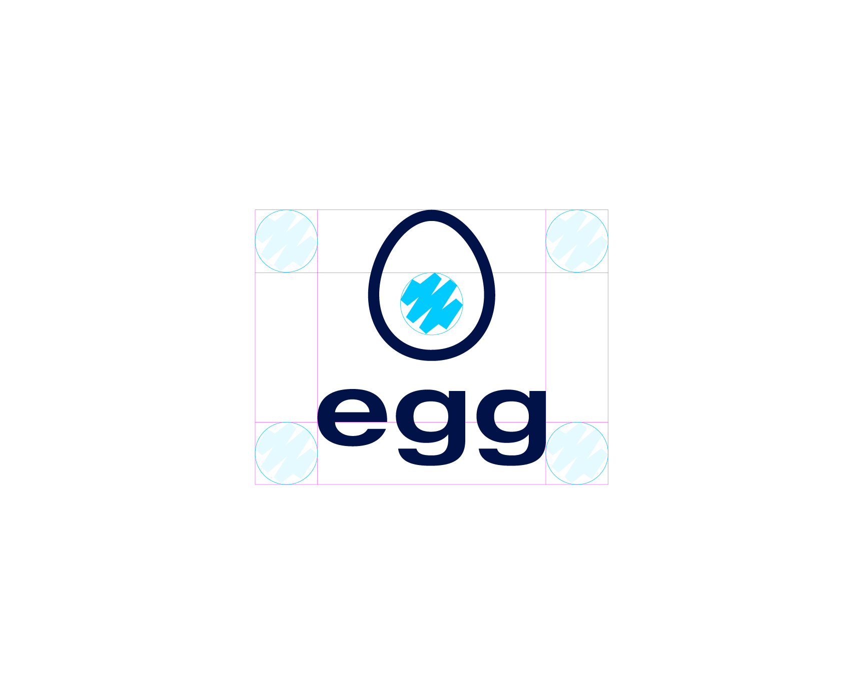 egg branding vertical logo kommigraphics