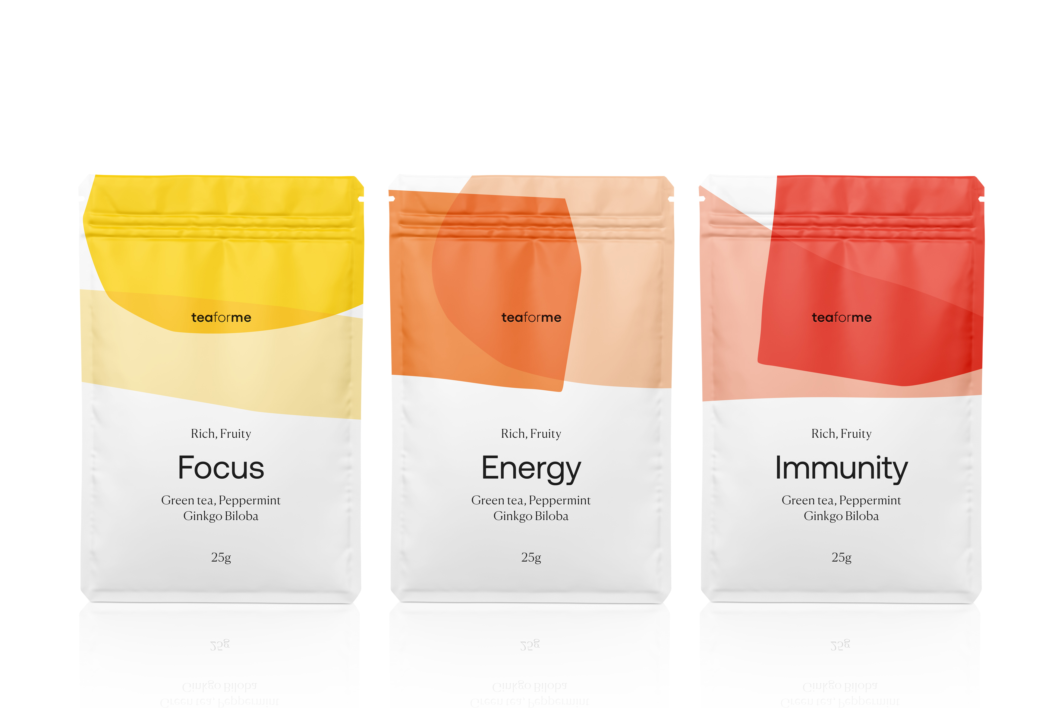 tea for me packaging focus energy immunity kommigraphics