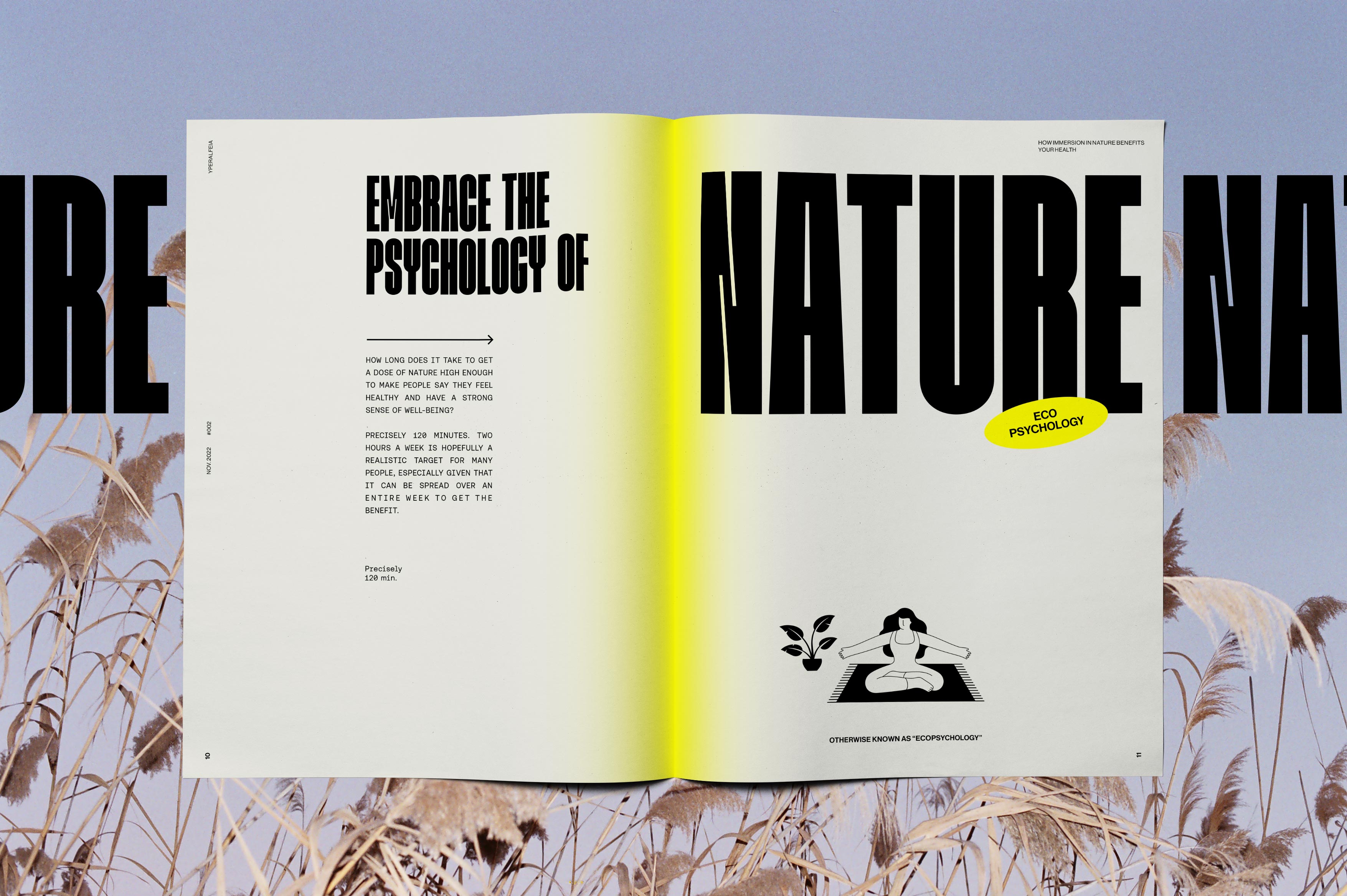 yperalfeia branding newspaper psychology nature kommigraphics