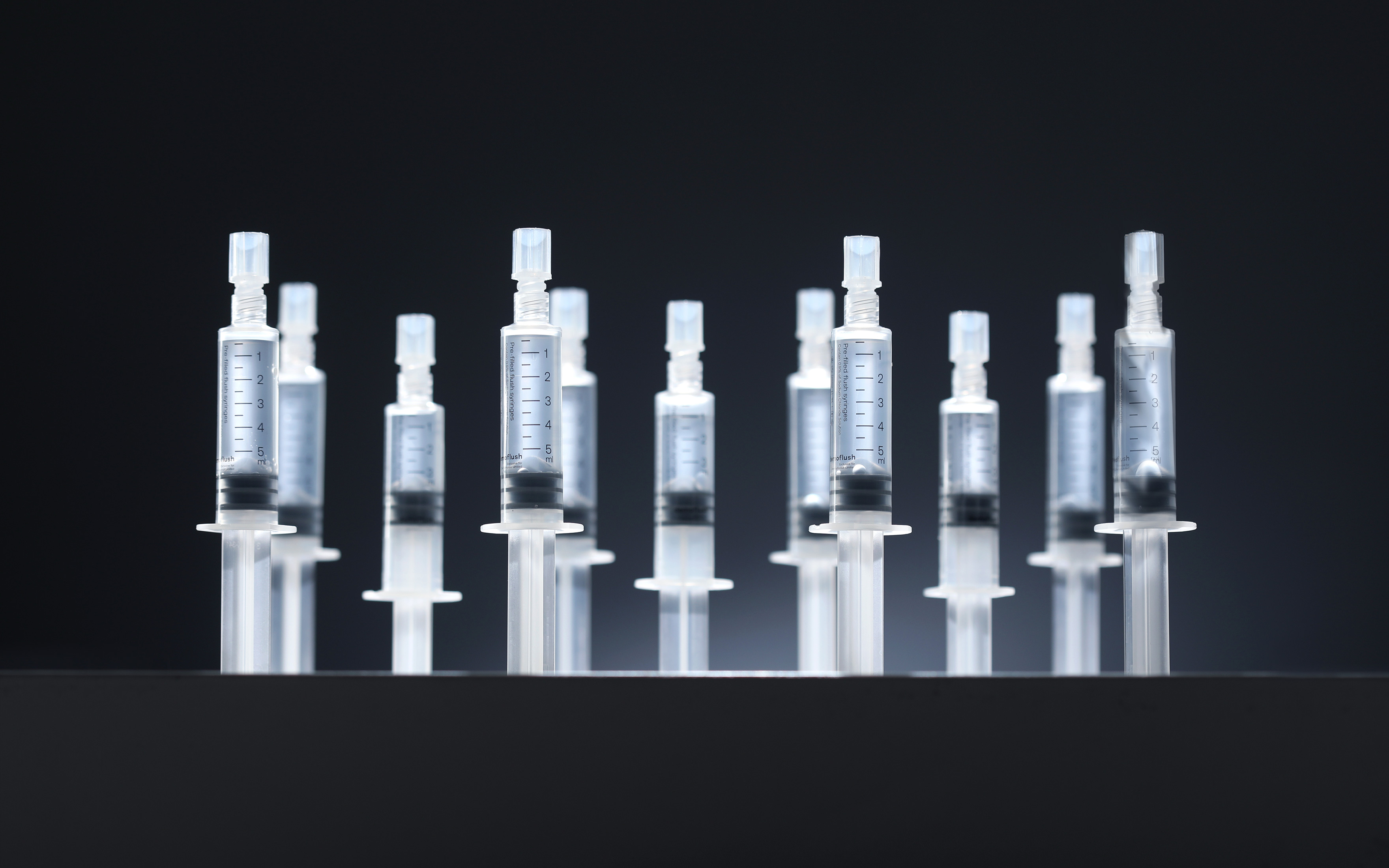 Demoflush prefilled syringes packaging design syringes collection kommigraphics