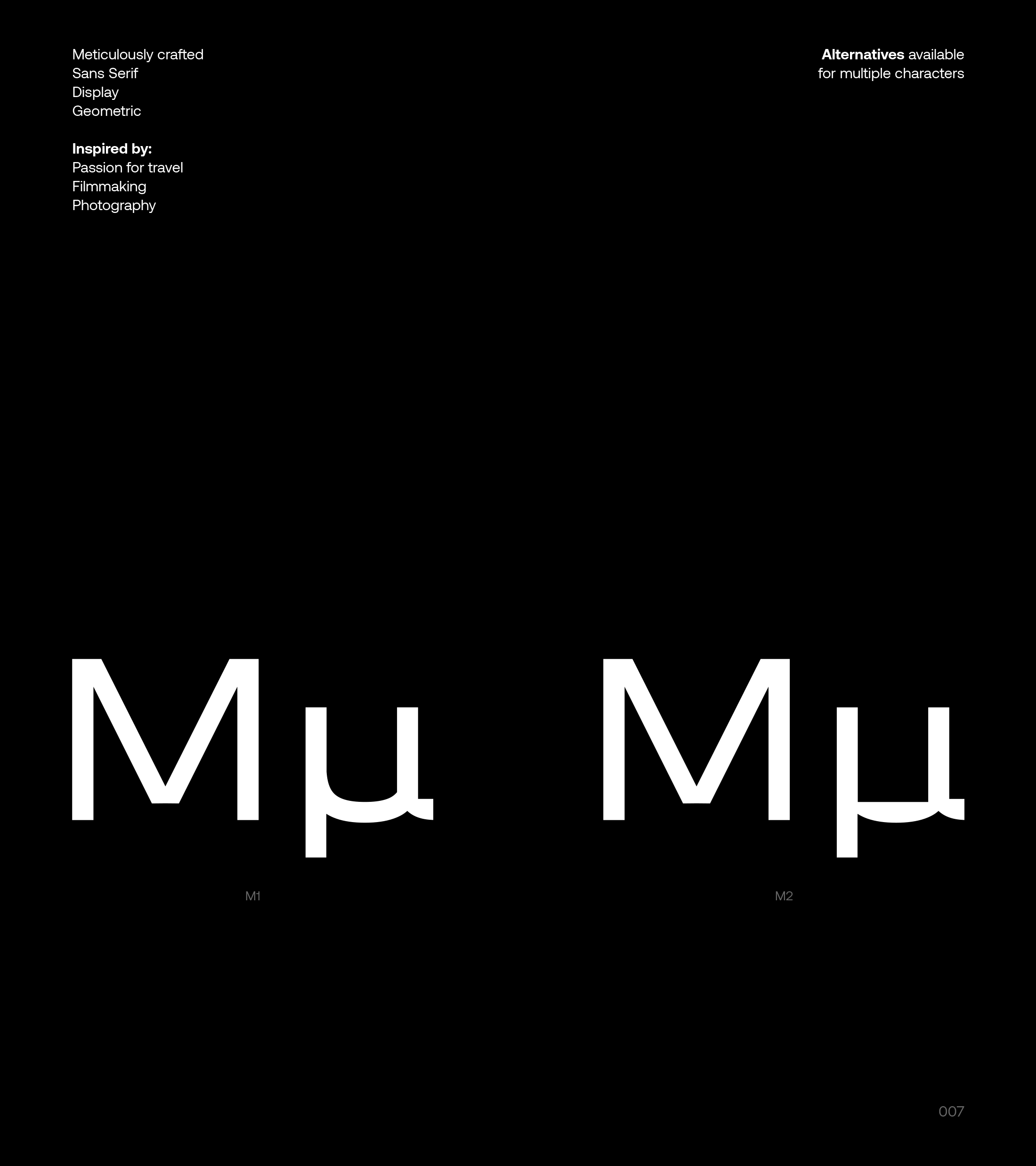 Faraway typeface branding specimen alternatives m kommigraphics