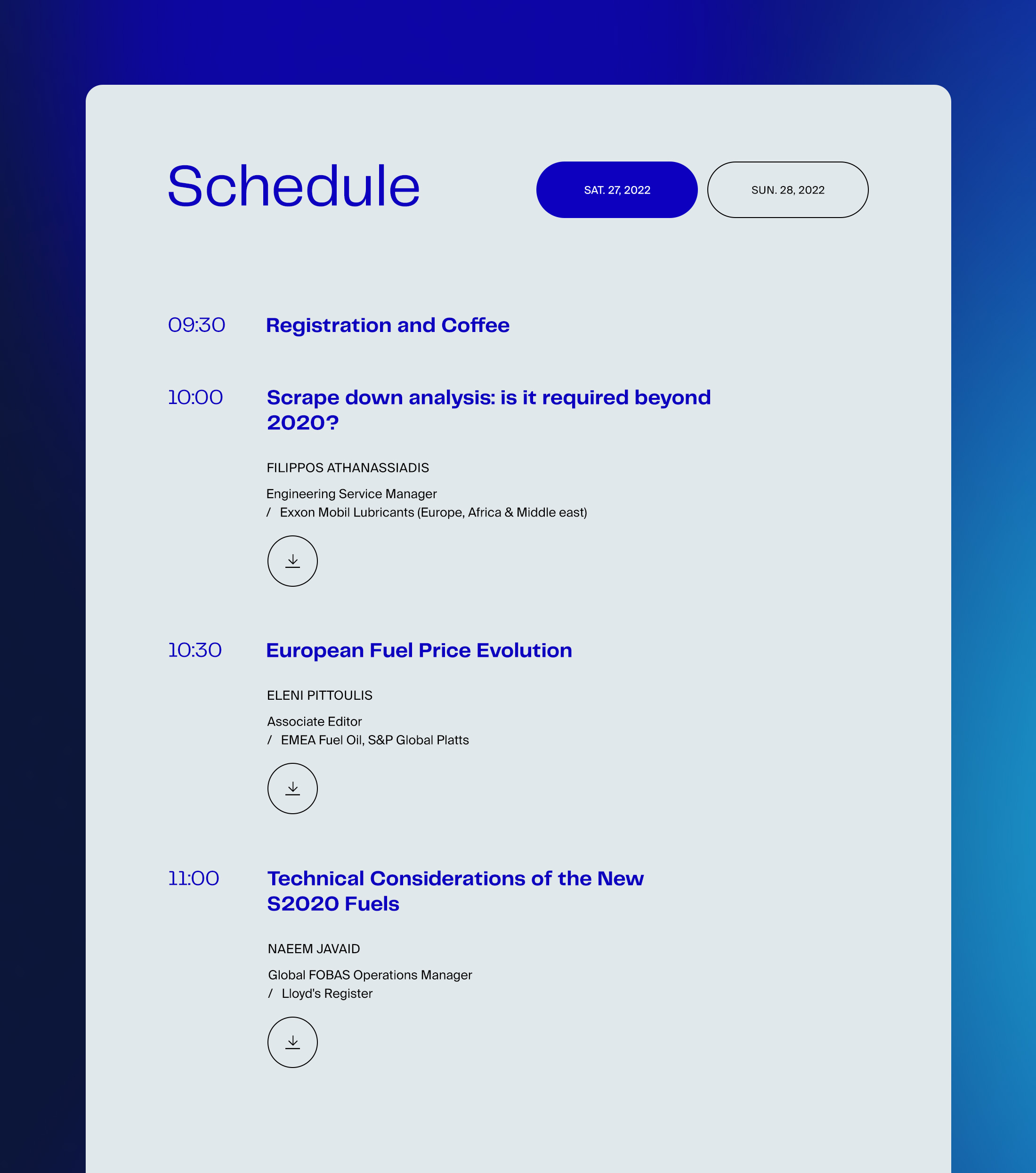 baseblue website design conference schedule kommigraphics