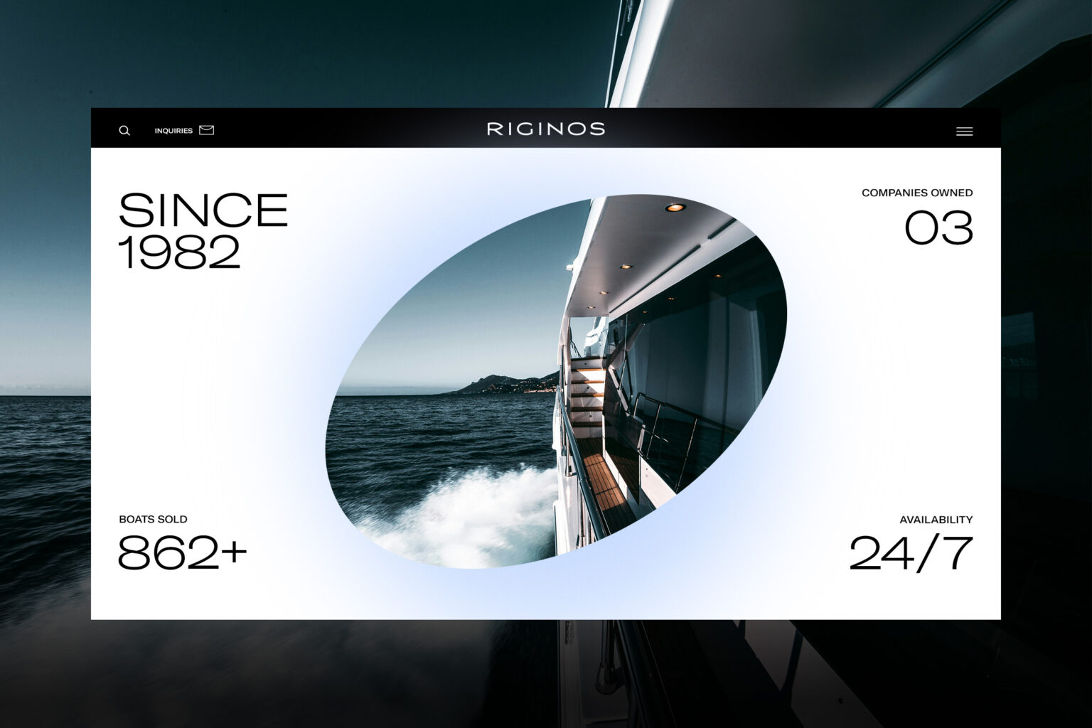 riginos yachts website design thumbs kommigraphics
